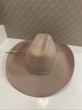 Stetson Women's Wide Brim Felt cowgirl hat in Light Taupe